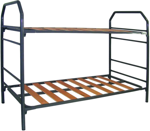 Litera Rociera Estructura de litera Rociera metálica con barandilla superior y anclaje, sin somier