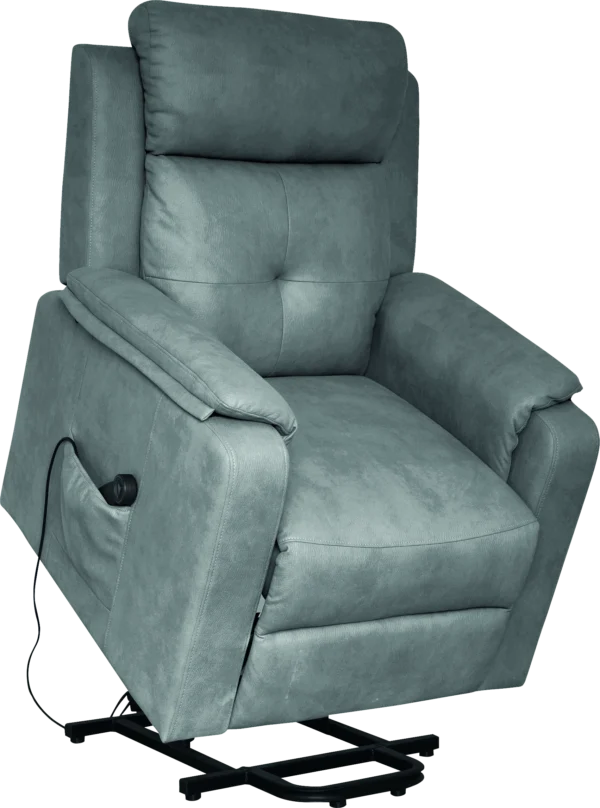 Filadelfia abierto Sillón levantapersona Filadelfia en posición de elevación, con mando USB (76×90×104 cm)