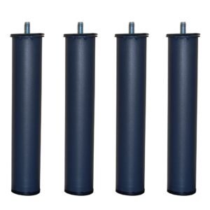 Pack de 4 patas redondas para somier o base en dos alturas (25 cm y 33 cm)