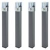 Pack de 4 patas cuadradas para somier en dos alturas (25 cm y 33 cm)