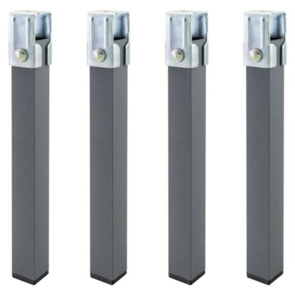 Pack de 4 patas cuadradas para somier en dos alturas (25 cm y 33 cm)