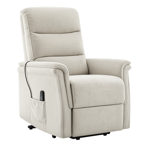 Sillón relax levantapersonas Portland con mando y tapicería antimanchas