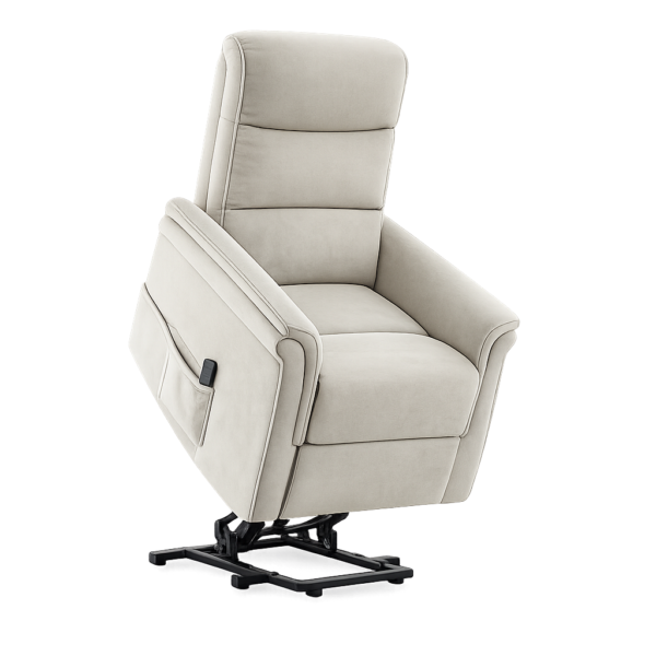 Sillón relax levantapersonas Portland con mando y tapicería antimanchas