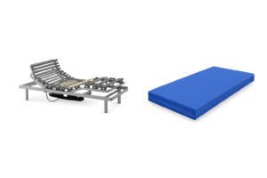 Pack 90×190 de somier articulado eléctrico con colchón sanitario en promoción
