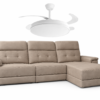 Chaise Longue Madrid reversible eléctrico en tela Nova 02 + ventilador de regalo