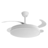 Ventilador de techo con aspas desplegables y luz LED regulable