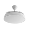 Ventilador de techo con aspas desplegables y luz LED regulable
